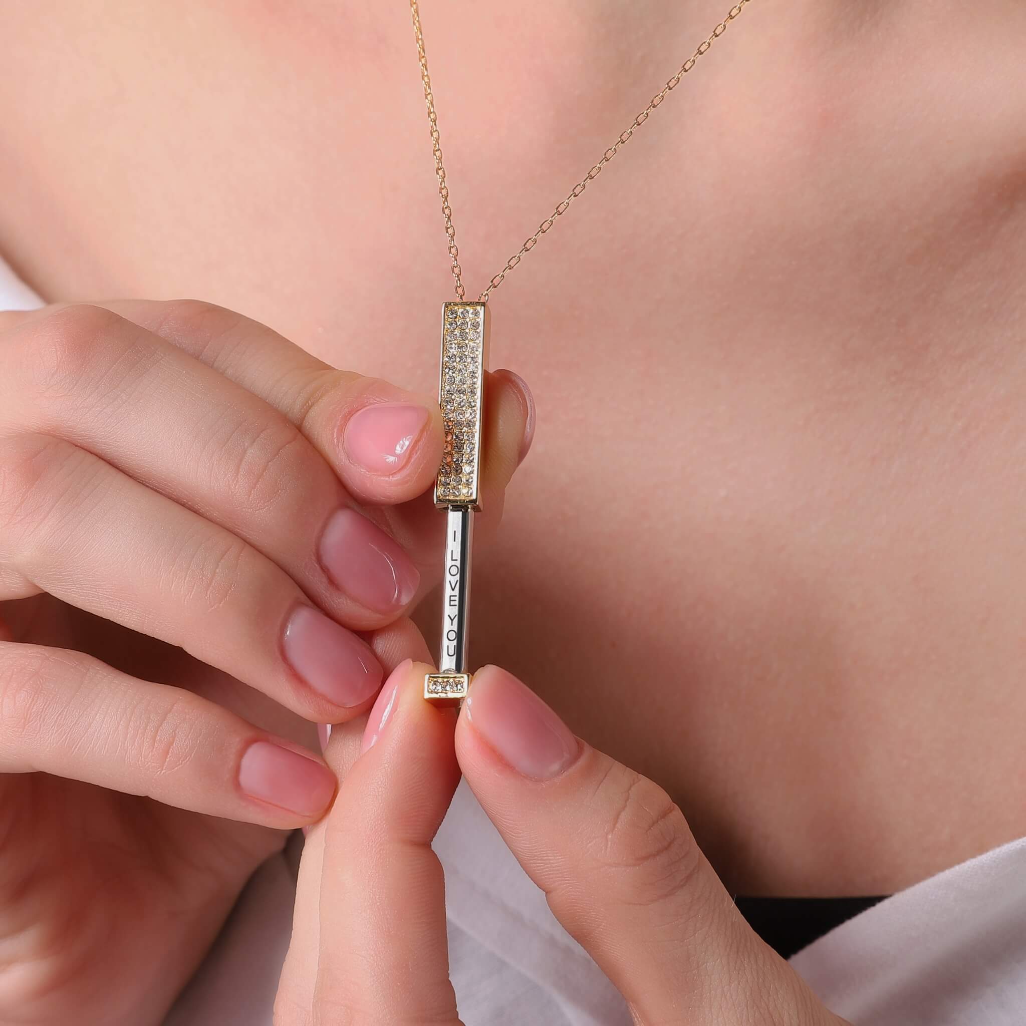 Hidden Message Love Necklace