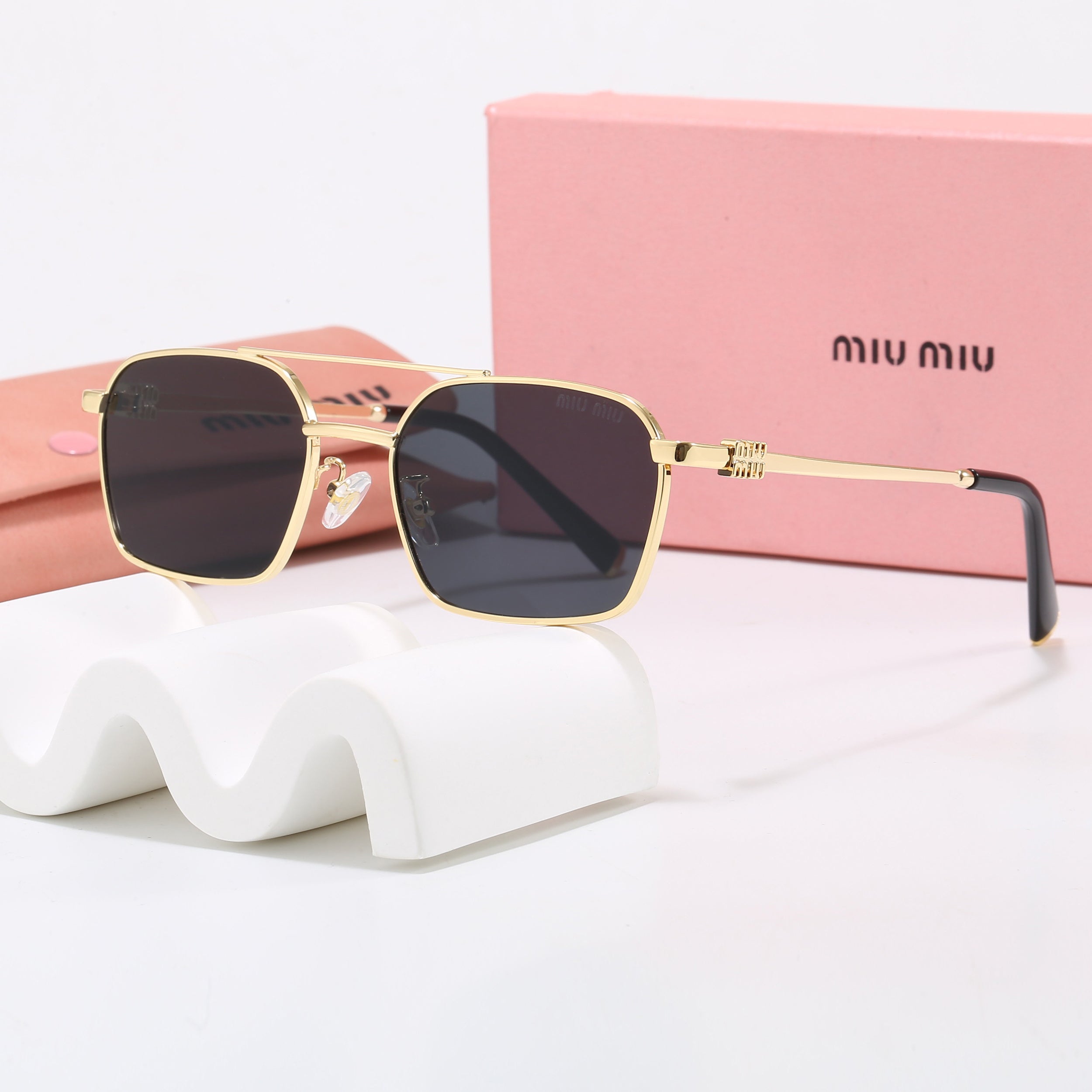 Classic Square Aviator Sunglasses