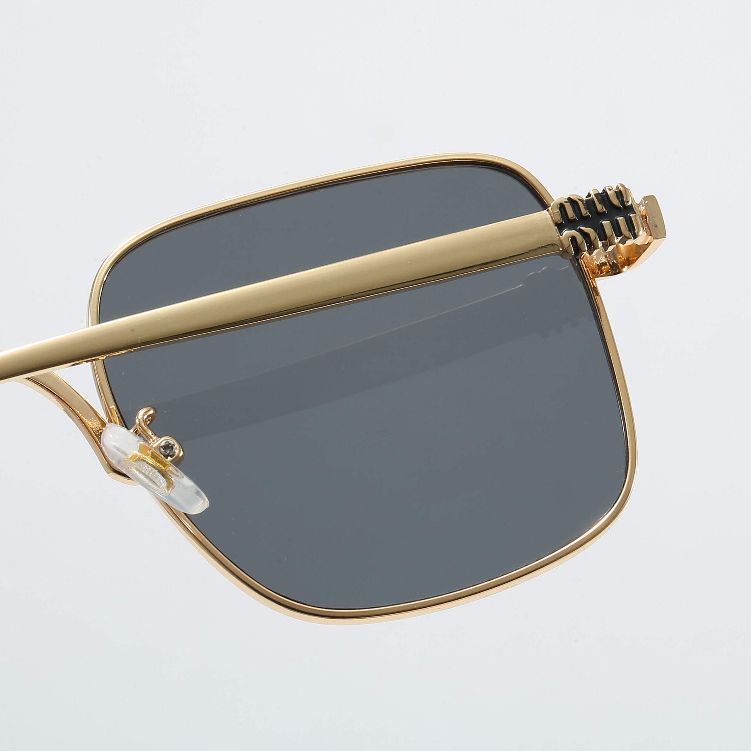 Square Metal Aviator Sunglasses